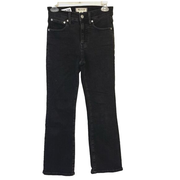 Madewell Black Jeans Cali Demi-Boot 25 Womens Gray Classic Normcore Neutral - Picture 1 of 10